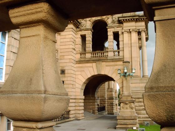 View from the steps